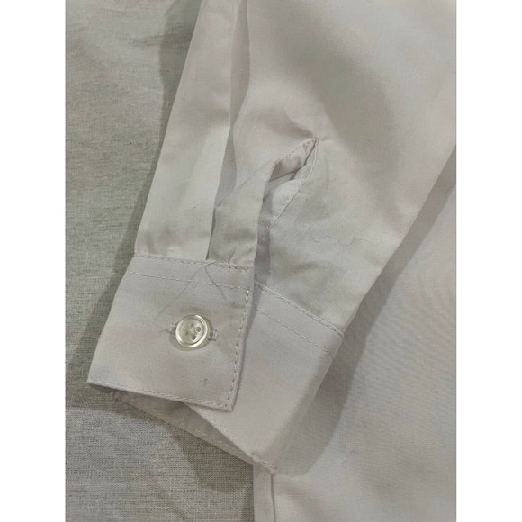 Spring Notion Boy Shirt Button Down White Buttons Long Sleeve Cotton Size 4T - Picture 6 of 9